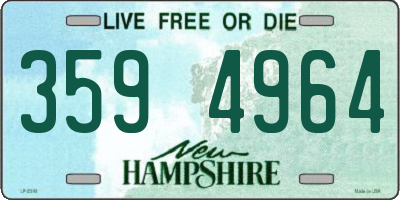 NH license plate 3594964