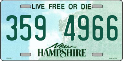NH license plate 3594966