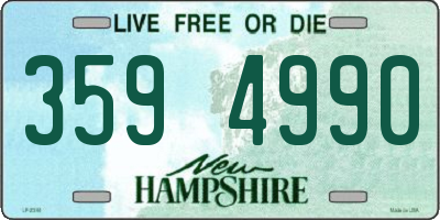 NH license plate 3594990