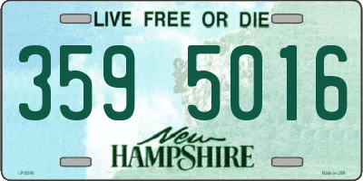 NH license plate 3595016