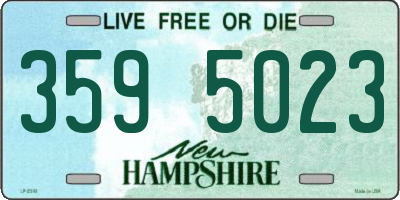 NH license plate 3595023