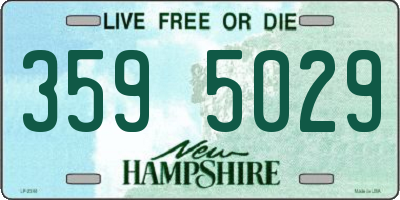 NH license plate 3595029