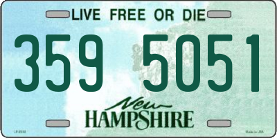 NH license plate 3595051