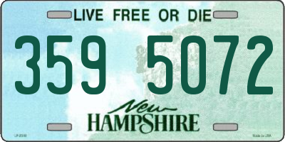 NH license plate 3595072