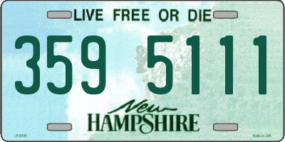 NH license plate 3595111