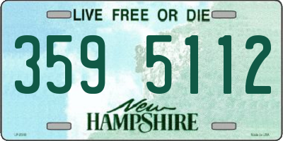 NH license plate 3595112