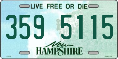 NH license plate 3595115