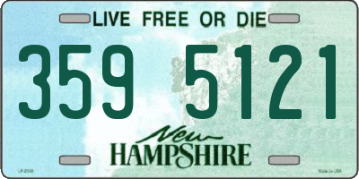 NH license plate 3595121