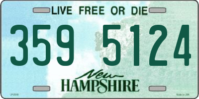 NH license plate 3595124