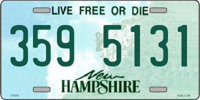 NH license plate 3595131