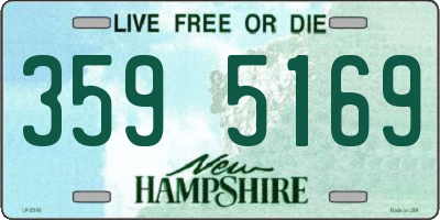 NH license plate 3595169