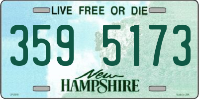 NH license plate 3595173