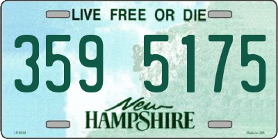 NH license plate 3595175