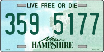 NH license plate 3595177