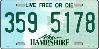 NH license plate 3595178