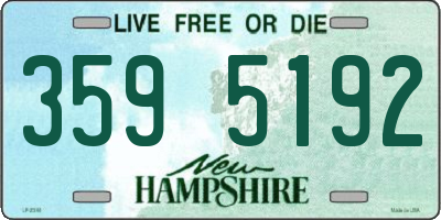 NH license plate 3595192