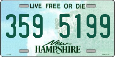 NH license plate 3595199