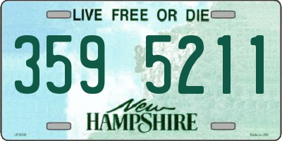 NH license plate 3595211