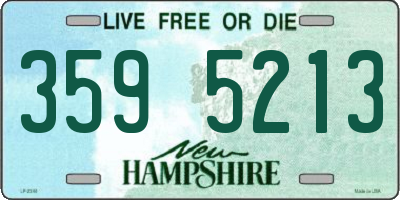 NH license plate 3595213