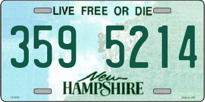 NH license plate 3595214