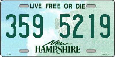 NH license plate 3595219
