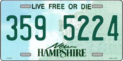 NH license plate 3595224