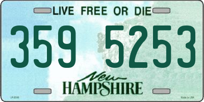NH license plate 3595253