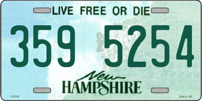 NH license plate 3595254