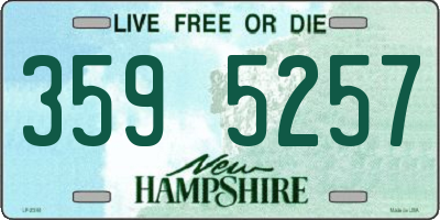 NH license plate 3595257