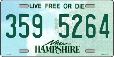 NH license plate 3595264