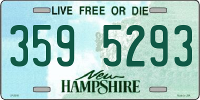 NH license plate 3595293