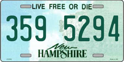 NH license plate 3595294