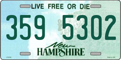 NH license plate 3595302