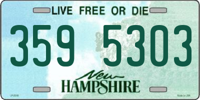 NH license plate 3595303