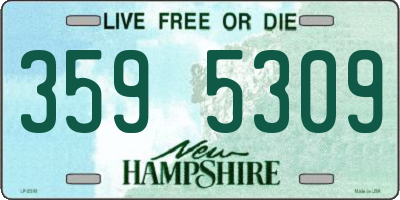 NH license plate 3595309