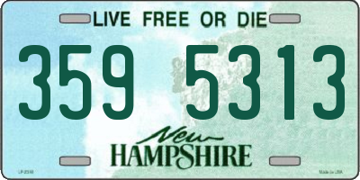 NH license plate 3595313