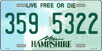 NH license plate 3595322