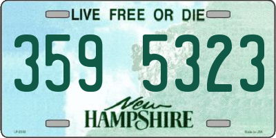 NH license plate 3595323