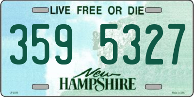 NH license plate 3595327