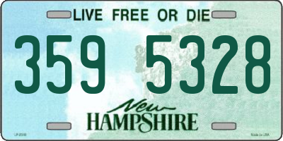 NH license plate 3595328