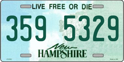 NH license plate 3595329
