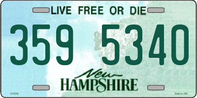 NH license plate 3595340