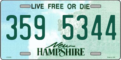 NH license plate 3595344
