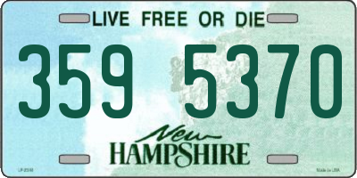NH license plate 3595370