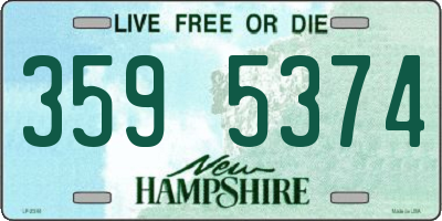 NH license plate 3595374