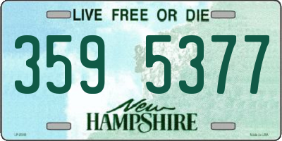 NH license plate 3595377