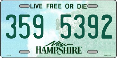 NH license plate 3595392