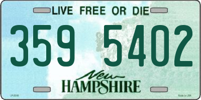 NH license plate 3595402