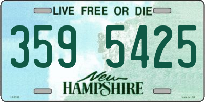 NH license plate 3595425