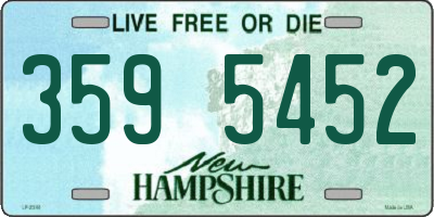NH license plate 3595452